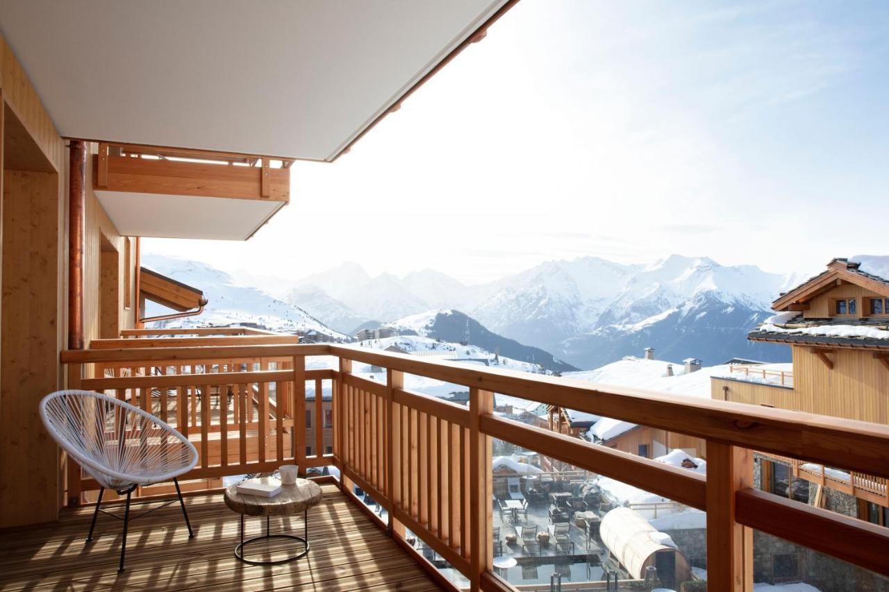 Grandes Rousses Hotel & Spa ラルプ・デュエ エクステリア 写真 Balcony in Les Saisies
